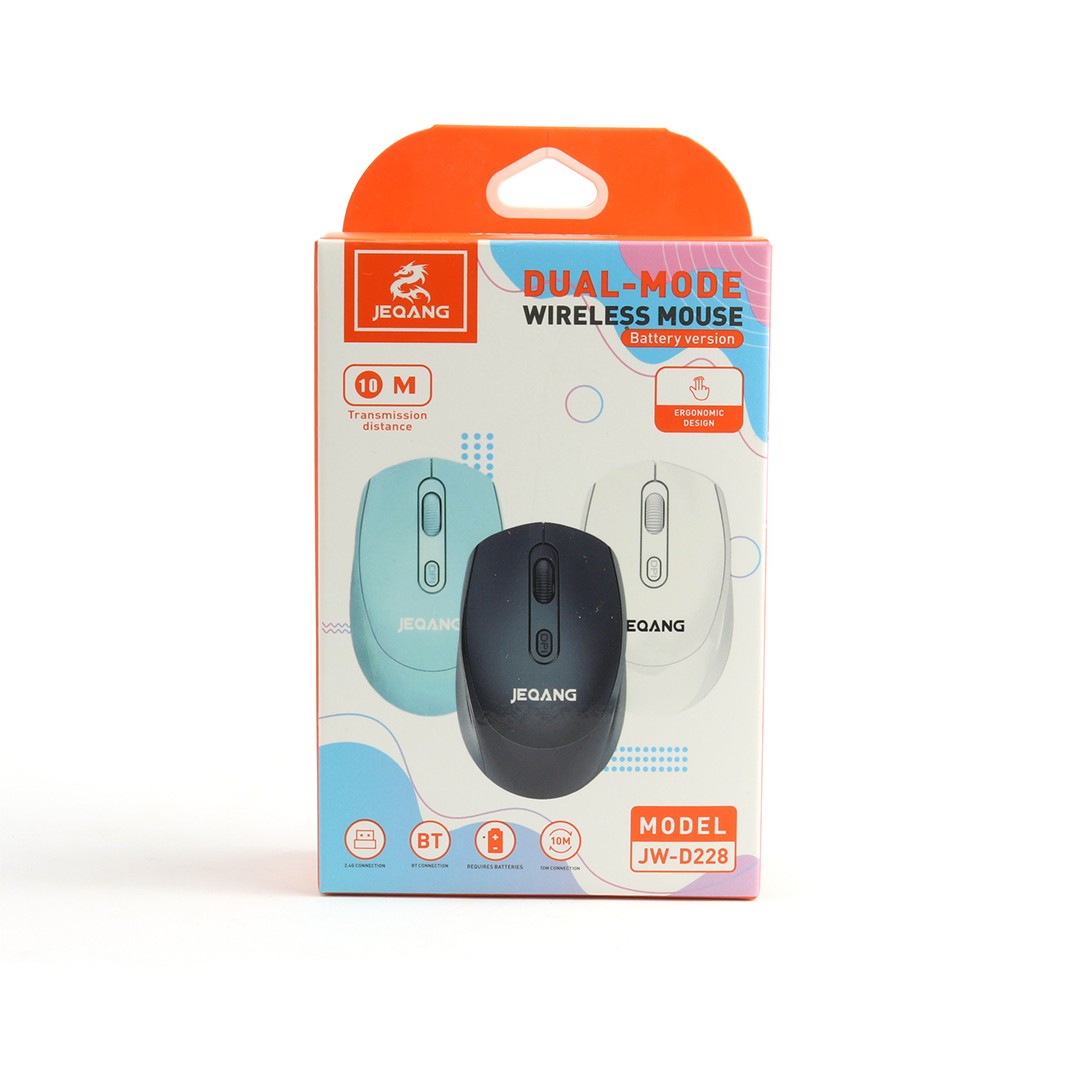 JEQANG Dual-Mode Wireless Mouse