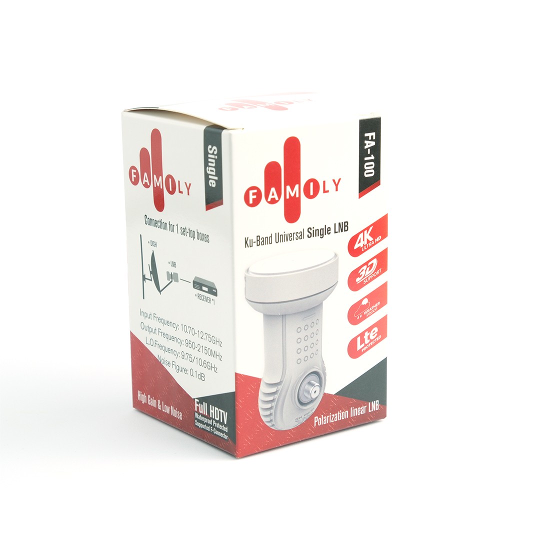 FAMILY FA-100 Ku-Band Universal Single LNB