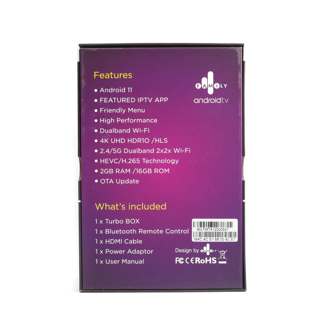 Famoly Turbo+ Android TV Box