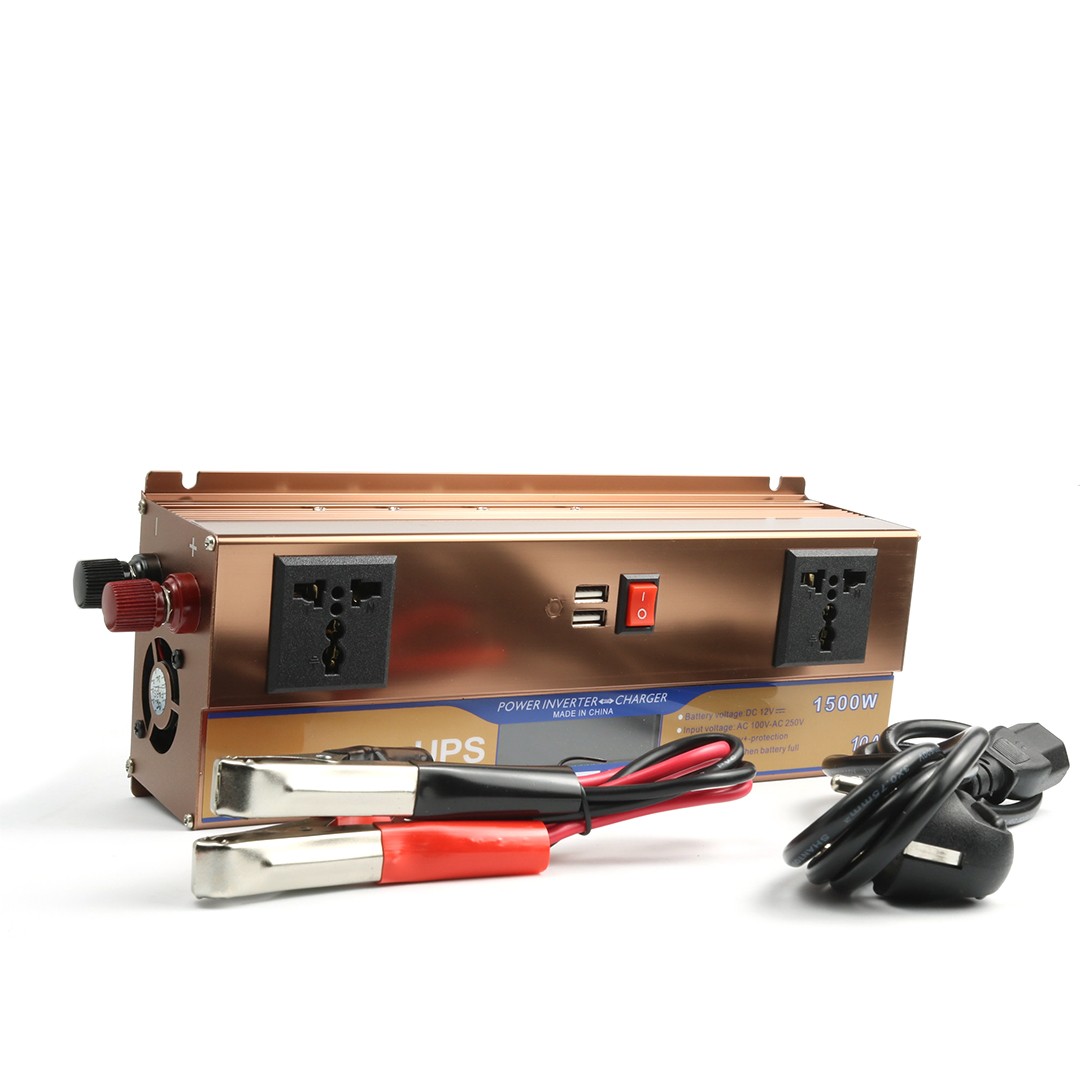 1500W DC 12V to AC 220V Power Inverter Charger